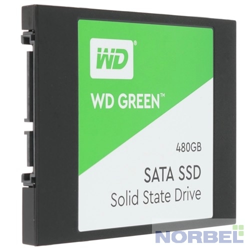Western digital накопитель WD SSD 480Gb 2.5" SATA3 Green WDS480G3G0A