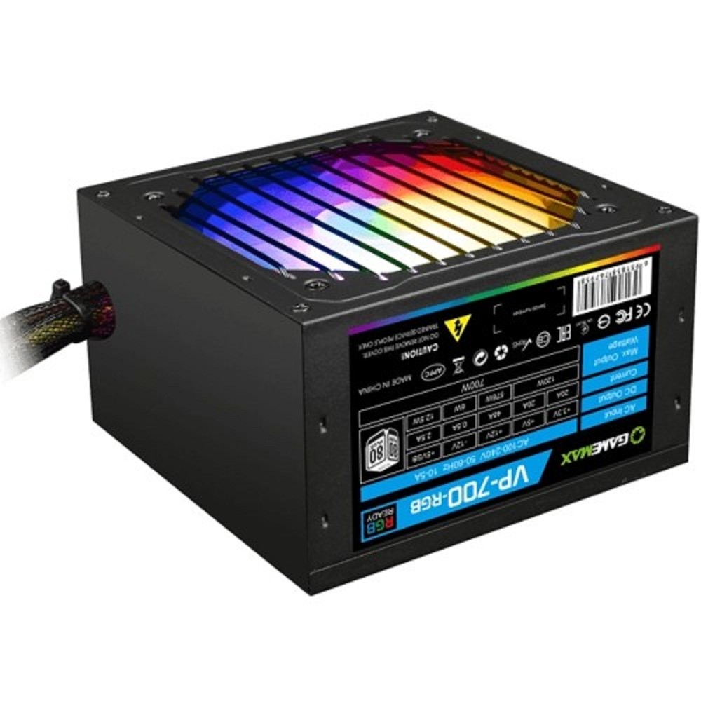 GameMax Блоки питания Блок питания ATX 700W VP-700-RGB 80+, Ultra quiet