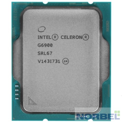 Intel Процессор CPU Celeron G6900 Alder Lake OEM 3.4GHz, UHD Graphics 710, Socket1700