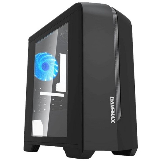 GameMax Корпуса Centauri BG H601 mATX case, black, w o PSU, w 1xUSB3.0+1xUSB2.0+HD-Audio, w 1x12mm Blue Led fan