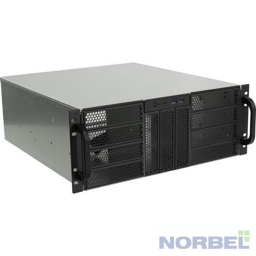 Procase Корпус RE411-D11H0-E-55 Корпус 4U server case,11x5.25+0HDD,черный,без блока питания,глубина 550мм,MB EATX 12"x13"