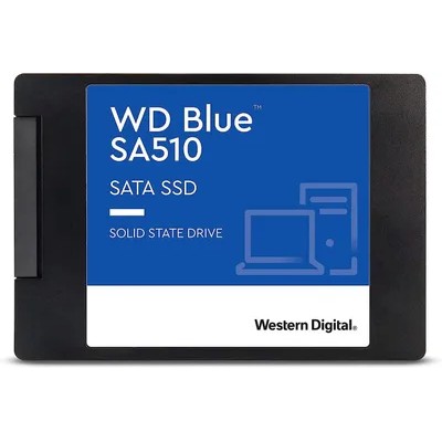 Western digital Твердотельный накопитель WD SSD Blue, 2.0TB, 2.5" 7mm, SATA3, R W 560 530MB s, IOPs 95 000 84 000, TBW 500, DWPD 0.1 12 мес.