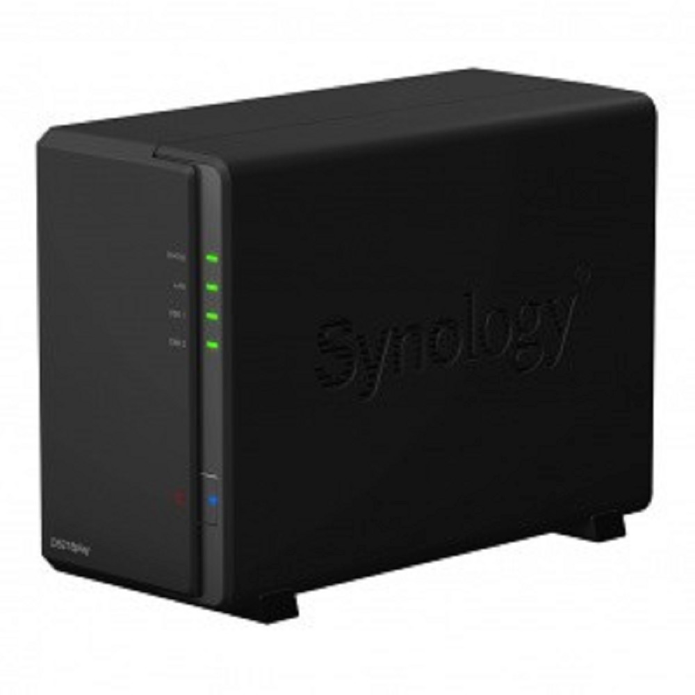Synology Дисковый массив DS218Play Сетевое хранилище 2xHDD Hot Plug, SATA 3,5'' , DC1,4GhzCPU 1Gb RAID0,1 2xUSB3.0 1GigEth iSCSI 2xIPcam upto15 1xPS