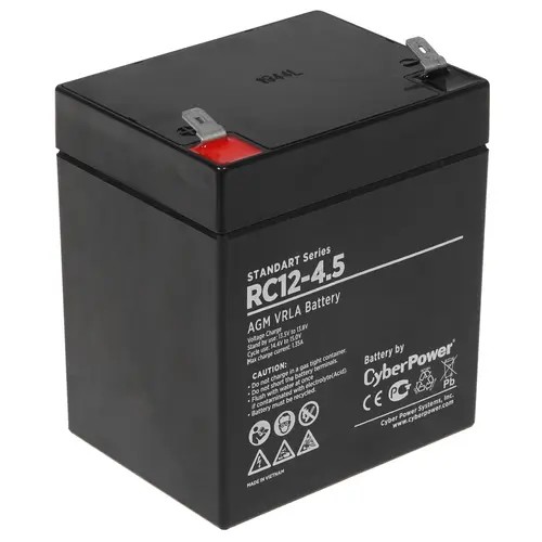 CyberPower батареи комплектующие к ИБП Аккумуляторная батарея RC 12-4.5 12V 4.5Ah