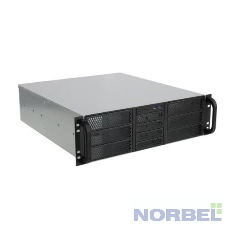 Procase Корпус RE306-D6H4-C-48 Корпус 3U server case,6x5.25+4HDD,черный,без блока питания,глубина 480мм,MB CEB 12"x10.5"
