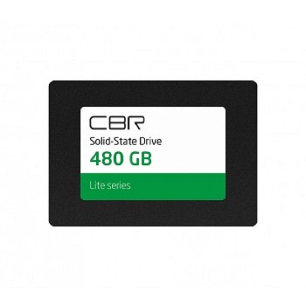 Cbr накопитель SSD-480GB-2.5-LT22, Внутренний SSD-накопитель, серия "Lite", 480 GB, 2.5", SATA III 6 Gbit s, SM2259XT, 3D TLC NAND, R W speed up to 550 520 MB s, TBW TB 240