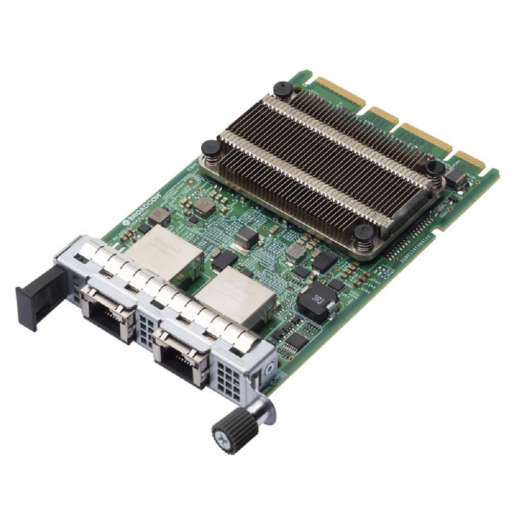 Dell Сетевой адаптер Broadcom 57416 Dual Port 10GbE BASE-T Adapter, OCP NIC 3.0