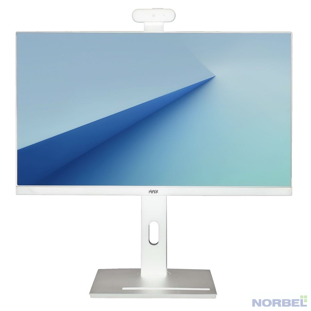 Hiper Моноблок AIO Office HO-K23M-H510-W 23,8" IPS FHD H510 cooler BT 4.2 WiFi 5 VESA DVD RW Rotable stand camera 5mp cardreader 2 USB 1 SD 1 Type C Whithout CPU RAM SSD White"