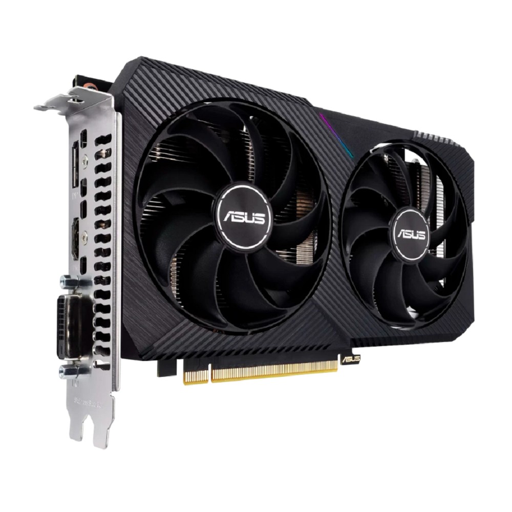 Asus Видеокарта GeForce RTX3050 Dual V2 OC Edition 8GB GDDR6 128bit DP DVI HDMI DUAL-RTX3050-O8G-V2 RTL