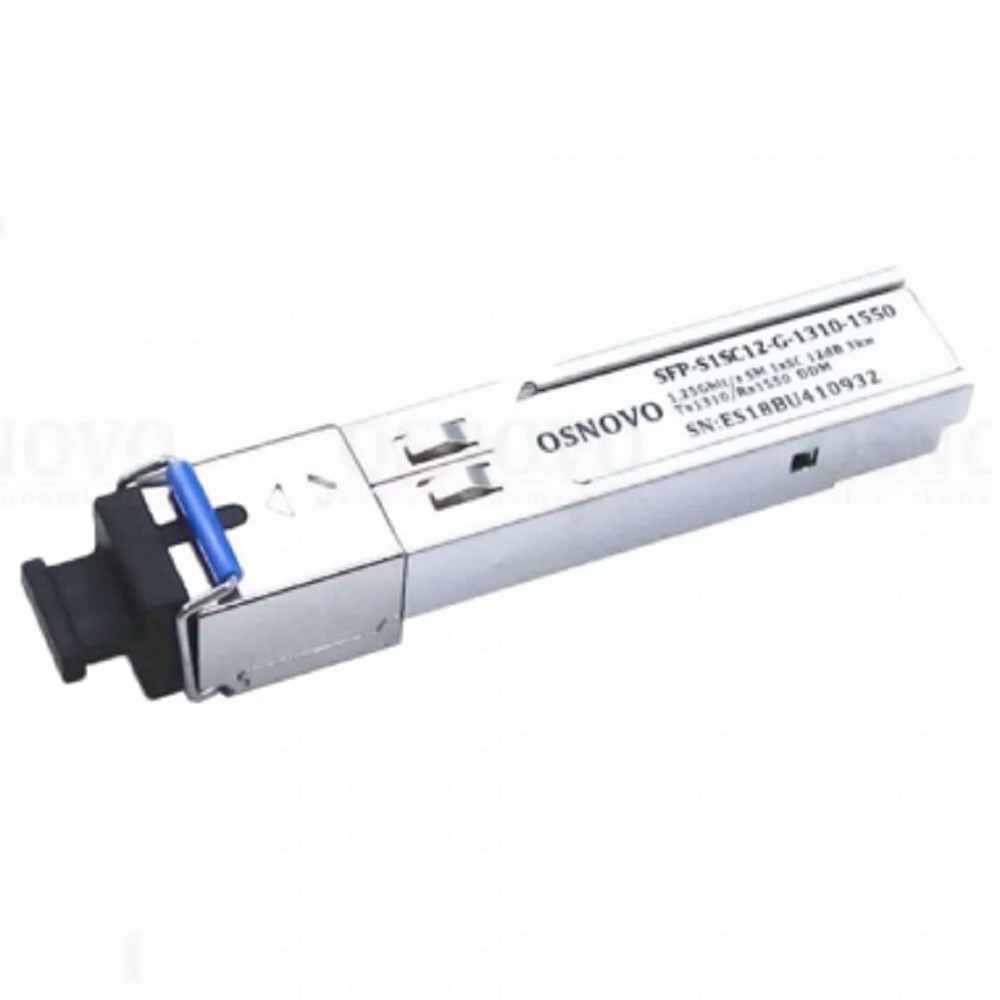Osnovo Коммутаторы, модули, беспроводное оборудование SFP-S1SC12-G-1310-1550 Оптический SFP Модуль.