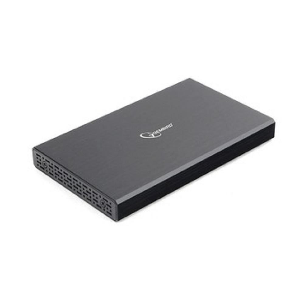 Gembird Контейнер для HDD EE2-U3S-55 Внешний корпус 2.5" чёрный, USB 3.0, SATA, до 2 Тб, алюминий