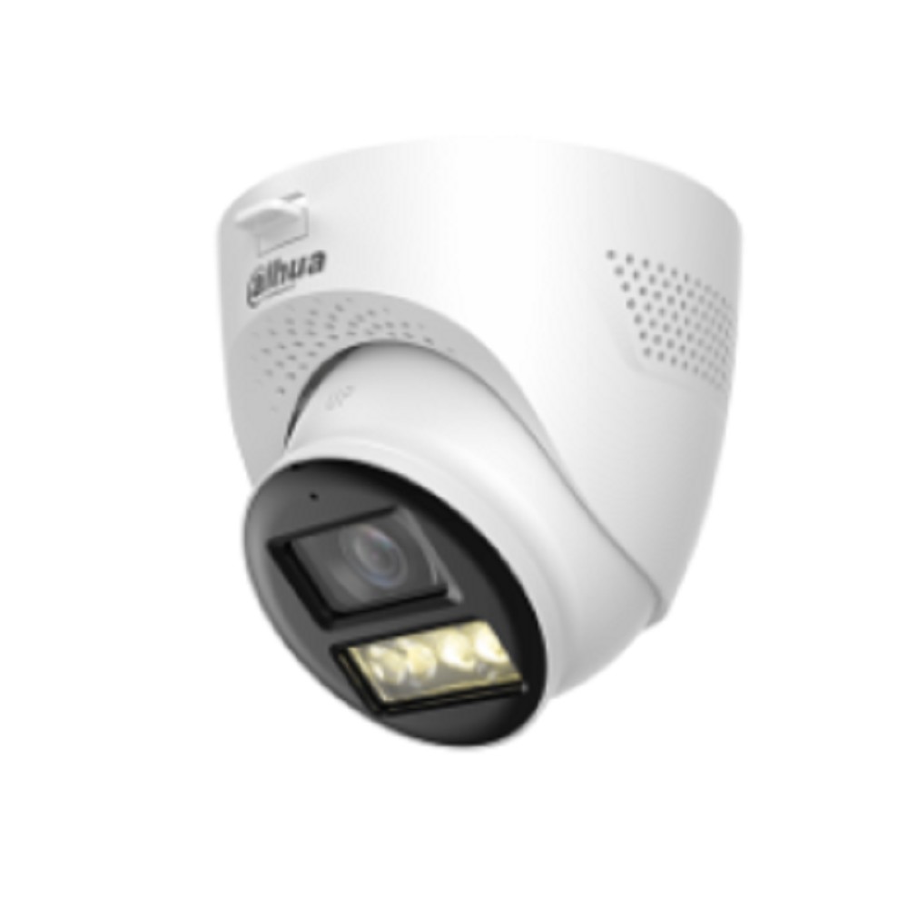 DAHUA Видеонаблюдение DH-HAC-HDW1200TQP-IL-T-0280B Уличная купольная HDCVI-видеокамера 2Мп; CMOS; объектив 2.8мм; ИК 40м, Led 40м; IP67; металл, пластик