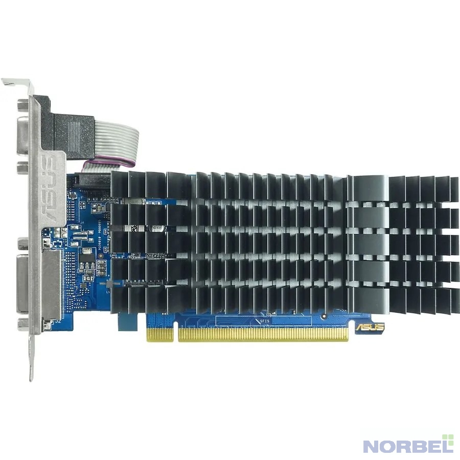 Asus Видеокарта PCI-E GT710-SL-2GD3-BRK-EVO NVIDIA GeForce GT 710 2048Mb 64 DDR3 954 5012 DVIx1 HDMIx1 CRTx1 HDCP Ret low profile