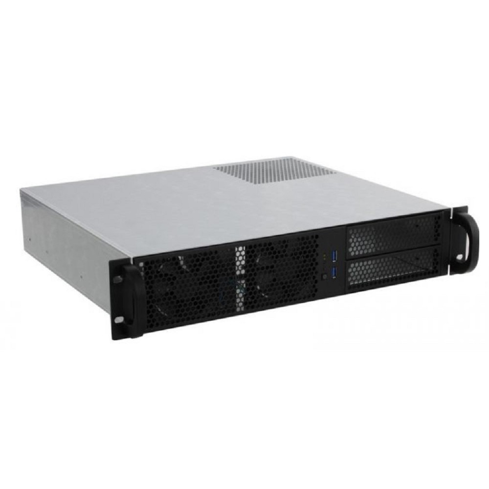 Procase Корпус RM238-B-0 Корпус 2U Rack server case, черный, без блока питания PS 2,mini-redundant , глубина 380мм, MB 9.6"x9.6"