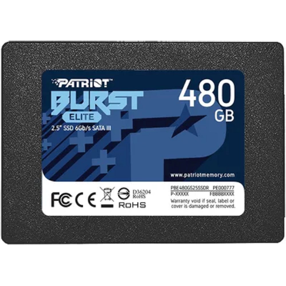 Patriot носитель информации SSD 480Gb Burst Elite PBE480GS25SSDR