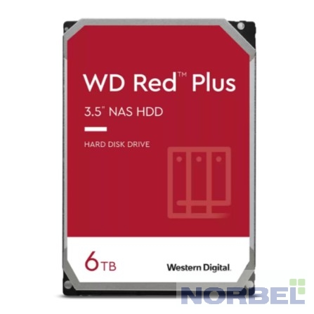 Western digital Жесткий диск 6TB WD NAS Red Plus WD60EFPX