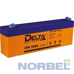Delta батареи DTM 12022 2.2 А ч, 12В свинцово- кислотный аккумулятор
