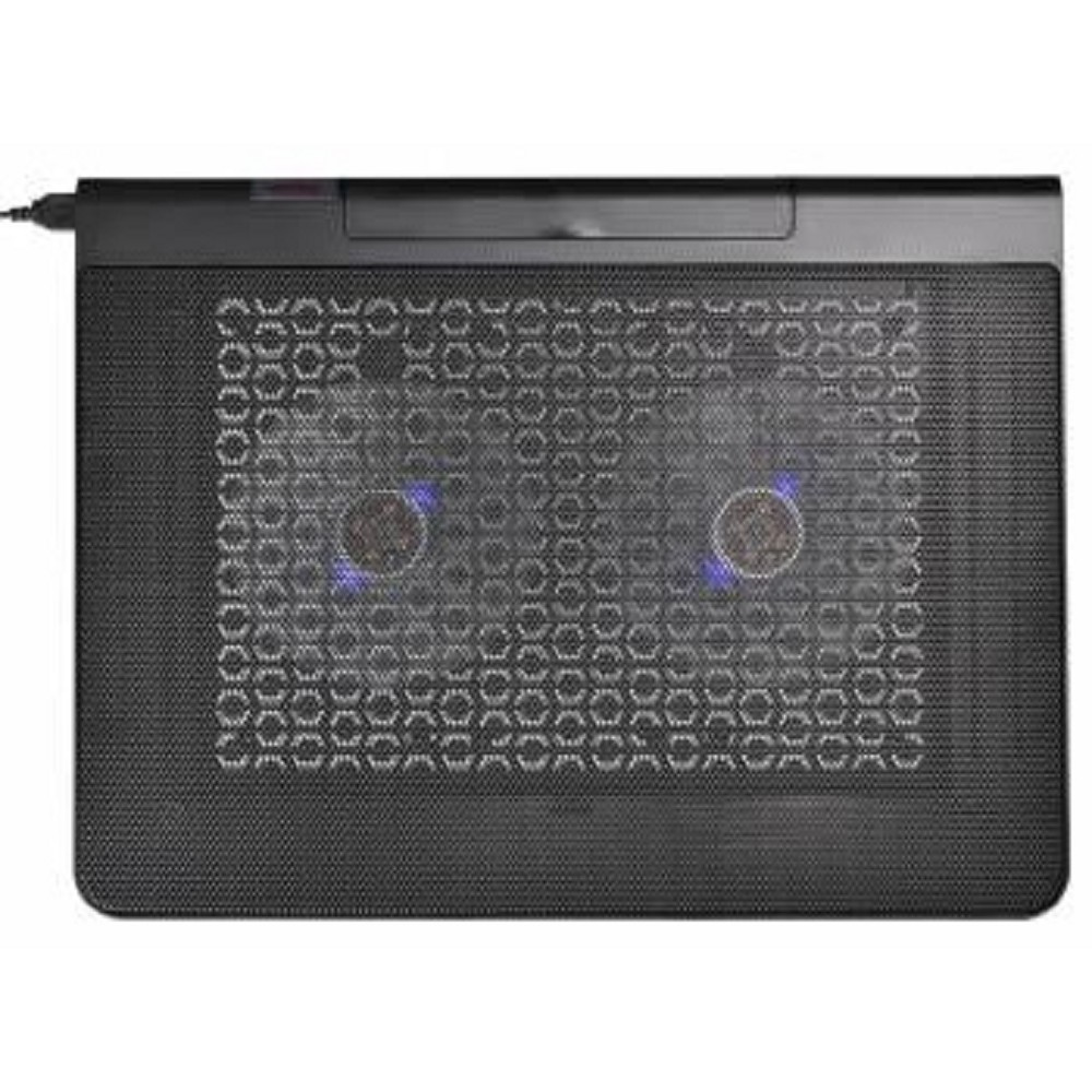 Buro Аксессуар к ноутбуку Подставка для ноутбука 17"398x300x29mm 2xUSB 2x 140mmFAN 926г металлическая сетка пластик черный BU-LCP170-B214
