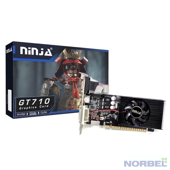 Видеокарта Sinotex Ninja GT710 1GB 64bit DDR3 DVI HDMI CRT PCIE
