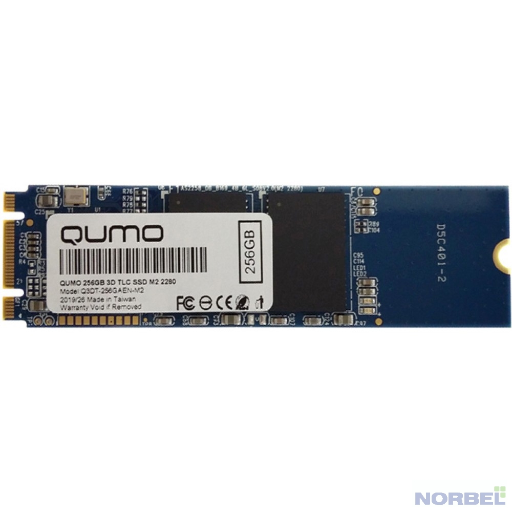Qumo накопитель M.2 SSD 256GB QM Novation Q3DT-256GAEN-M2 OEM