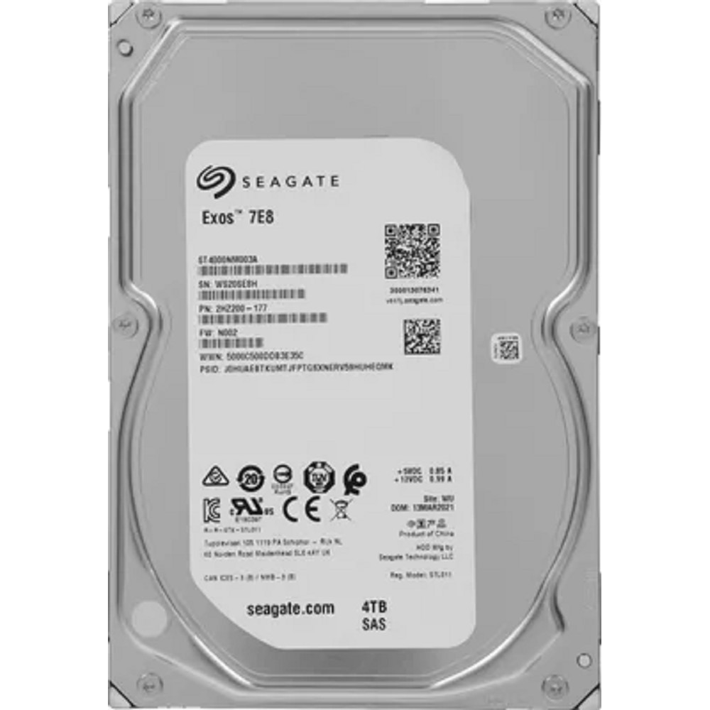 Seagate Жесткий диск 4TB HDD Server Exos 7E8 ST4000NM003A