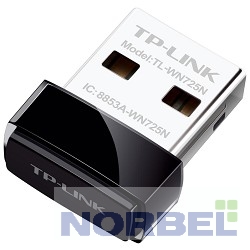 Tp-link Сетевое оборудование TL-WN725N N150 Ультракомпактный Wi-Fi USB-адаптер