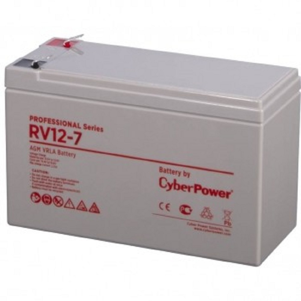 CyberPower батареи комплектующие к ИБП Аккумуляторная батарея RV 12-7 12V 7,5 Ah