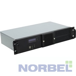 Procase Корпус GM225F-B-0 Корпус 2U Rack server case, черный, панель управления, без блока питания, глубина 250мм, MB 6.7"x6.7"