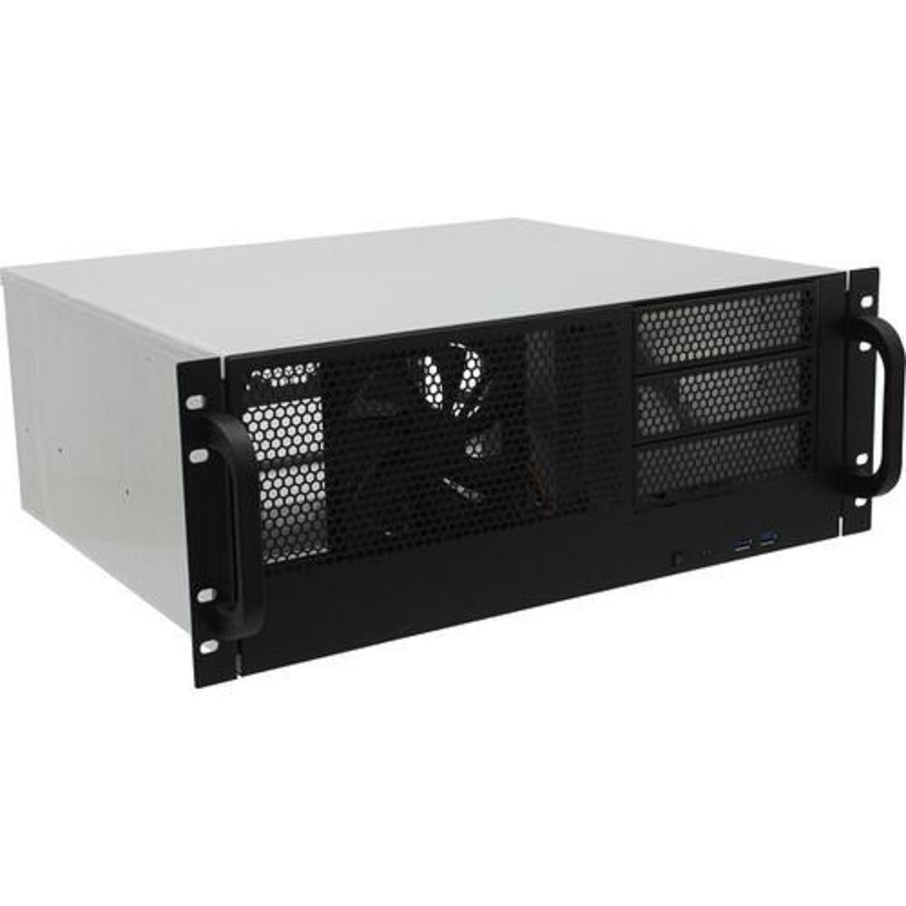 Procase Корпус RM438-B-0 Корпус 4U server case,3x5.25+8HDD,черный,без блока питания,глубина 380мм, MB ATX 12"x9.6"