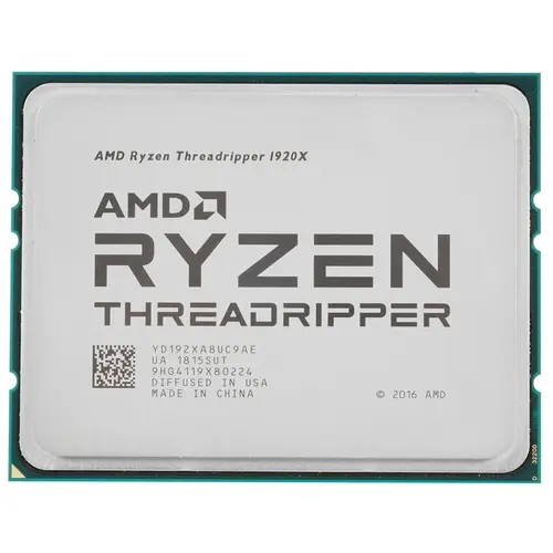 Amd Процессор CPU Ryzen Threadripper 1920X YD192XA8UC9AE sTR4 12C 24T, 4.0Gh Max , 180W