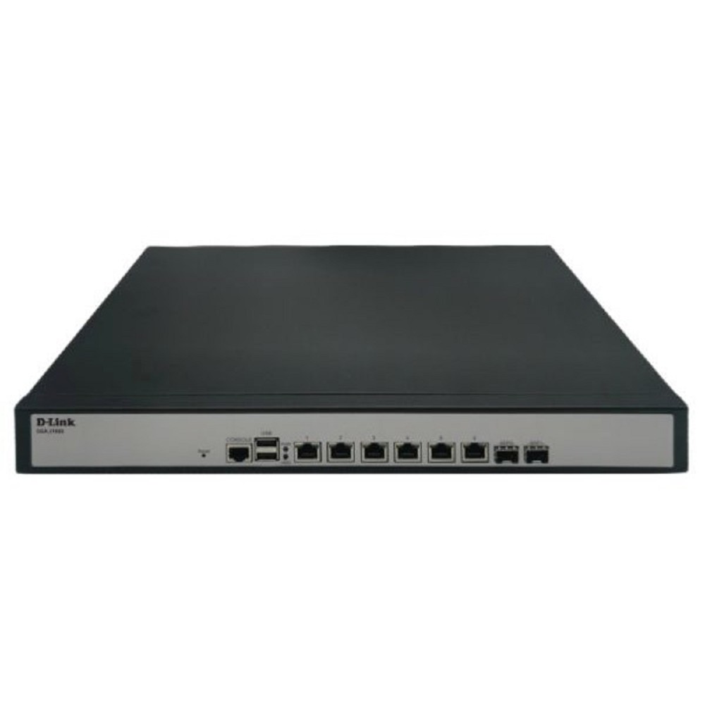 D-Link Сетевое оборудование DSA-2108S A1A Сервисный маршрутизатор с 6 настраиваемыми портами 10 100 1000Base-T и 2 портами 1000Base-X SFP