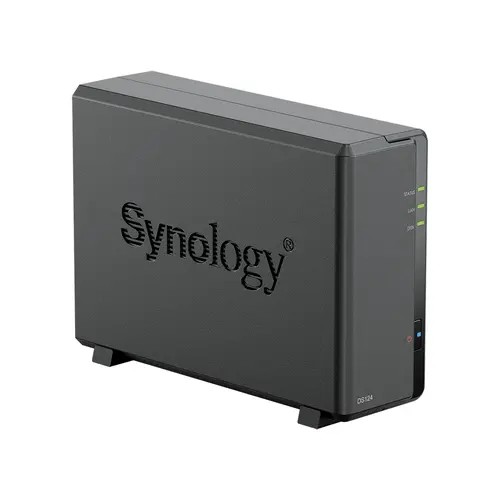 Synology Дисковый массив DS124 Сетевое хранилище 1x 2.5" 3.5", горячая , RAID modes: keine, 1x GB-LAN, Веб-сервер, 2x USB3.0, процессор: Quad Core 1.40 GHz, 1 GB ОЗУ