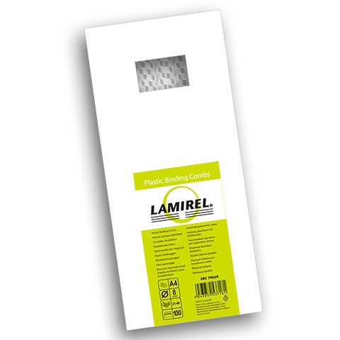 Fellowes Пружины для переплета пластиковые Lamirel, 10 мм. Цвет: белый, 100 шт в упаковке.