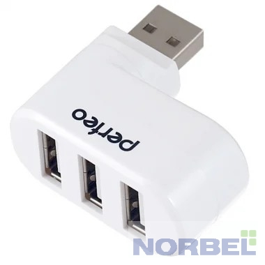 Perfeo Контроллер USB-HUB 3 Port, PF-VI-H024 White белый