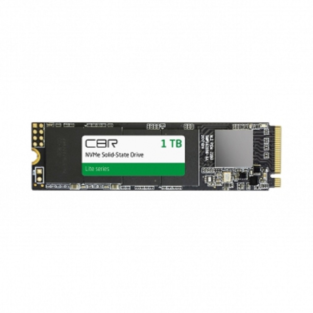 Cbr накопитель SSD-001TB-M.2-LT22, Внутренний SSD-накопитель, серия "Lite", 1024 GB, M.2 2280, PCIe 3.0 x4, NVMe 1.3, SM2263XT, 3D TLC NAND, R W speed up to 2300 1800 MB s, TBW TB 500