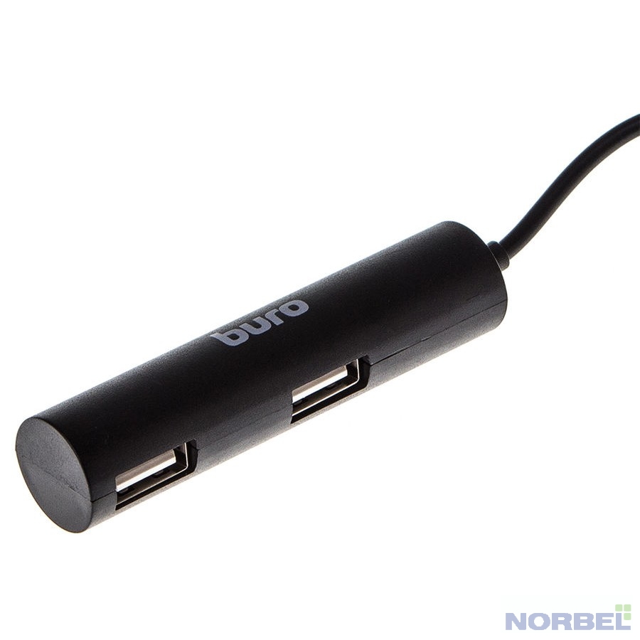 Buro Разветвитель USB 2.0 BU-HUB4-0.5R-U2.0 4порт. черный