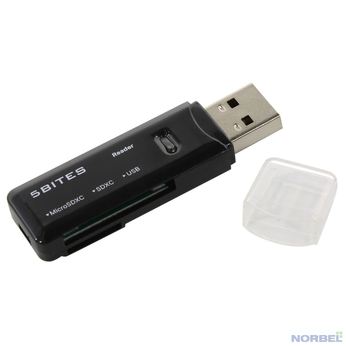 5bites USB-концентраторы Устройство ч з карт памяти RE3-200BK USB3.0 Card reader SD TF USB PLUG BLACK