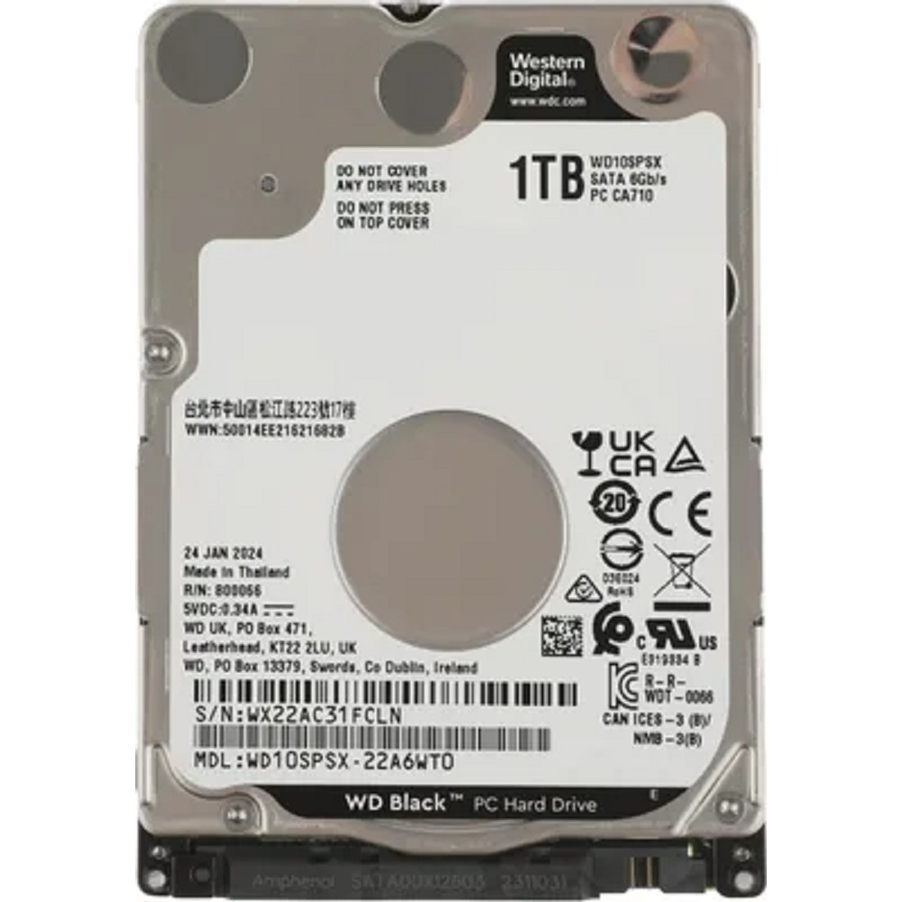 Western digital Жесткий диск 1TB WD Black WD10SPSX
