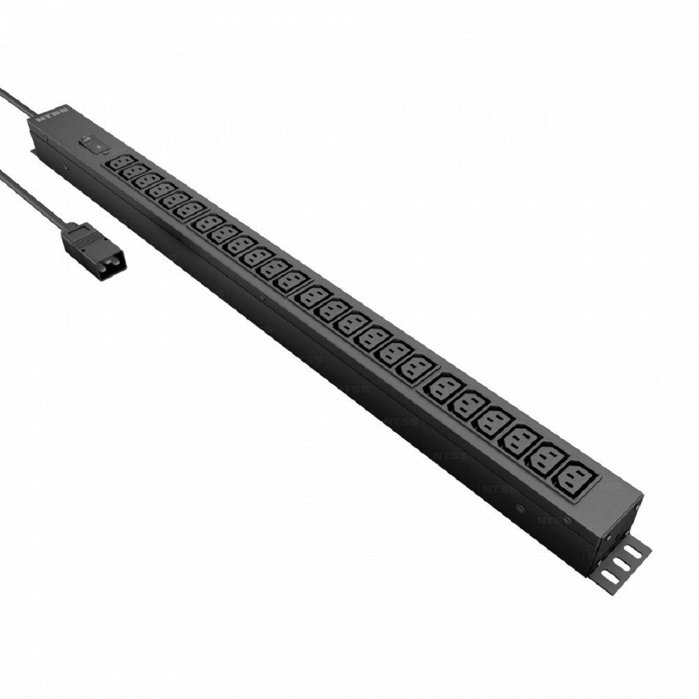 NTSS Блок розеток Блок распр.питания , Basic, 1ф16А, 3.7кВт, 1 гидр.авт., 24 С13, сталь, 3м каб., вил. IEC 60320 С20 -PDU-KB2124-3C20