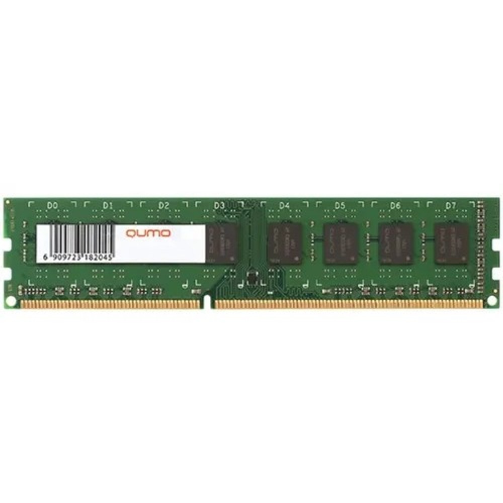 Qumo Модуль памяти DDR3 DIMM 4GB PC3-10600 1333MHz QUM3U-4G1333C9
