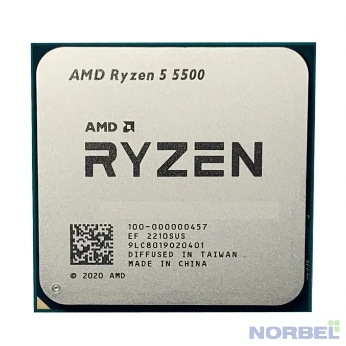 Amd Процессор CPU Ryzen 5 5500 OEM 100-000000457 3,60GHz, Turbo 4,20GHz, Without Graphics AM4