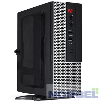 PowerCool Корпус Корпус S0002-BS USFF Mini-ITX, Black, 2 USB3.0+HD Audio, БП ATX-200S