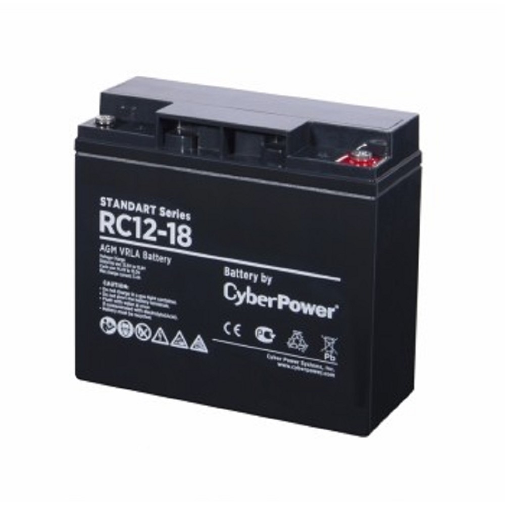 CyberPower батареи комплектующие к ИБП Аккумуляторная батарея RC 12-18 12V 18Ah