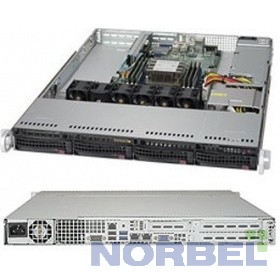 Supermicro Сервер.платформа SYS-5019P-WT 1U 1xS3647 TDP205W 4LFF 2x10GbE 2xFH 1xLP 1x600W