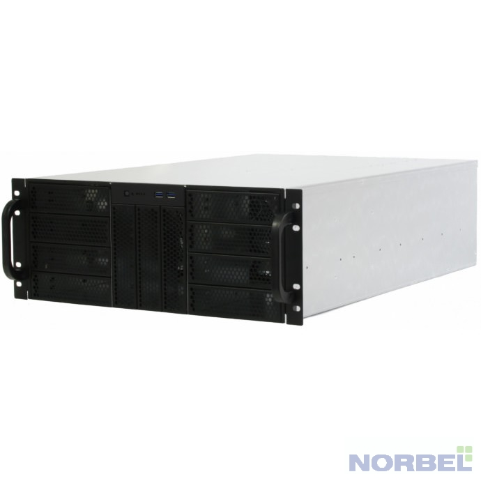 Procase Корпус Корпус 4U server case,11x5.25+0HDD,черный,без блока питания,глубина 450мм,MB ATX 12"x9,6" RE411-D11H0-A-45