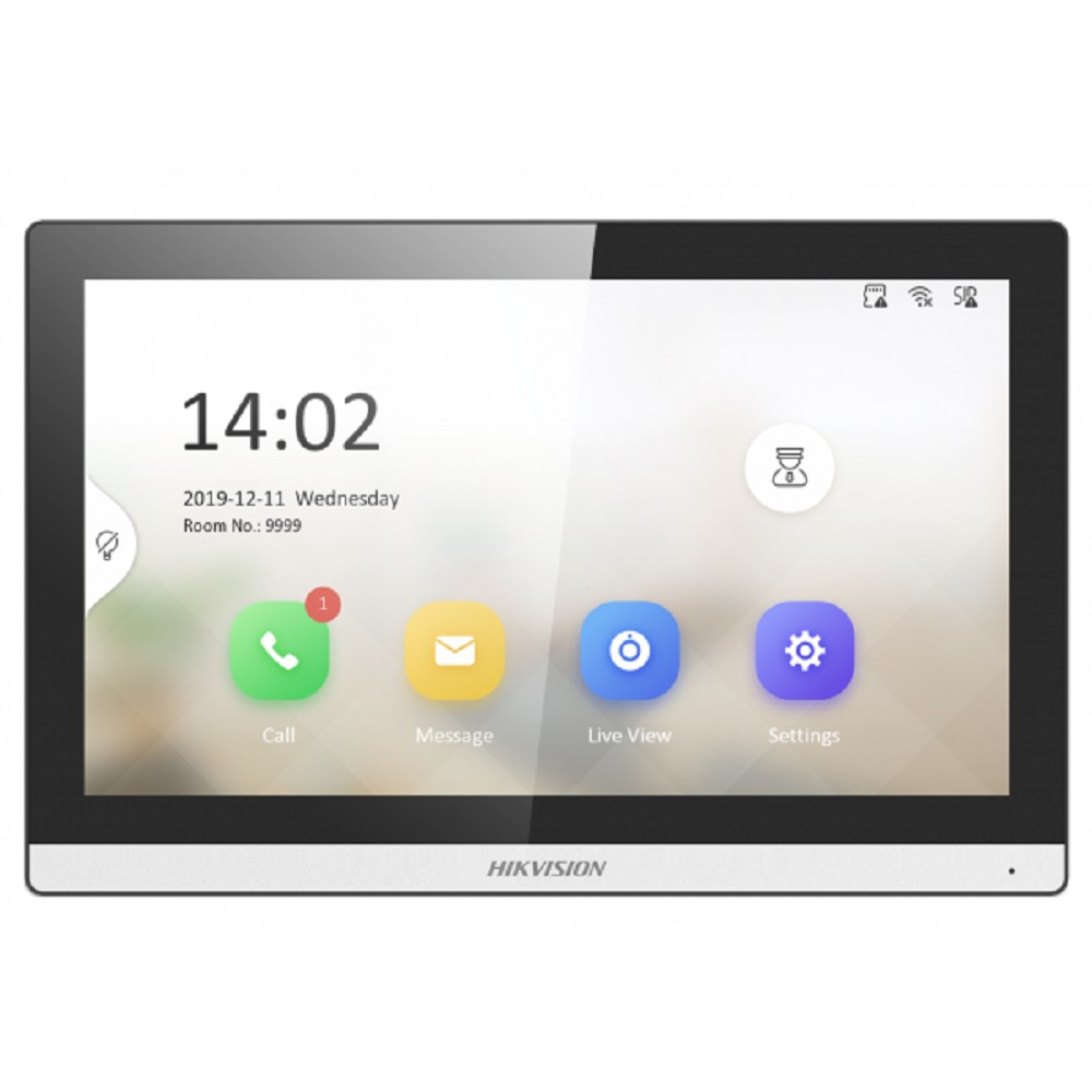 Hikvision Видеодомофон DS-KH6350-WTE1, чёрный