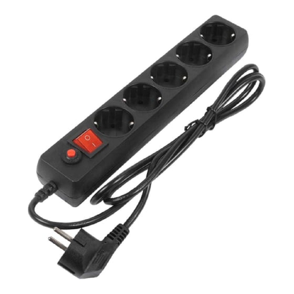 Filum Сетевой фильтр FL-SP3-5-3M-BL, 3 м., черный, 2200 Вт., 5 розеток, коробка