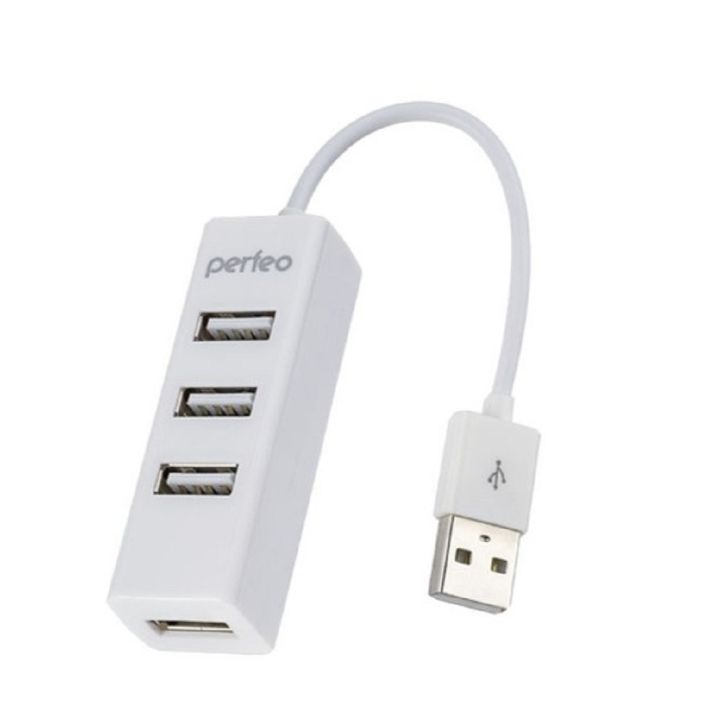 Perfeo Контроллер USB-HUB 4 Port, PF-HYD-6010H White белый