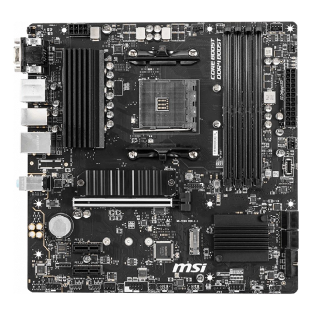 MicroStar Материнская плата MSI B550M PRO-VDH Soc-AM4 AMD B550 4xDDR4 mATX AC 97 8ch 7.1 GbLAN RAID+VGA+HDMI+DP