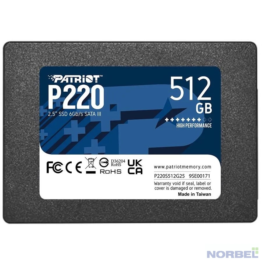 Patriot носитель информации SSD 512Gb P220 P220S512G25
